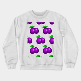 Plums fruit pattern Crewneck Sweatshirt